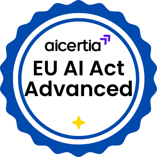 Certificate EU AI Act Advanced